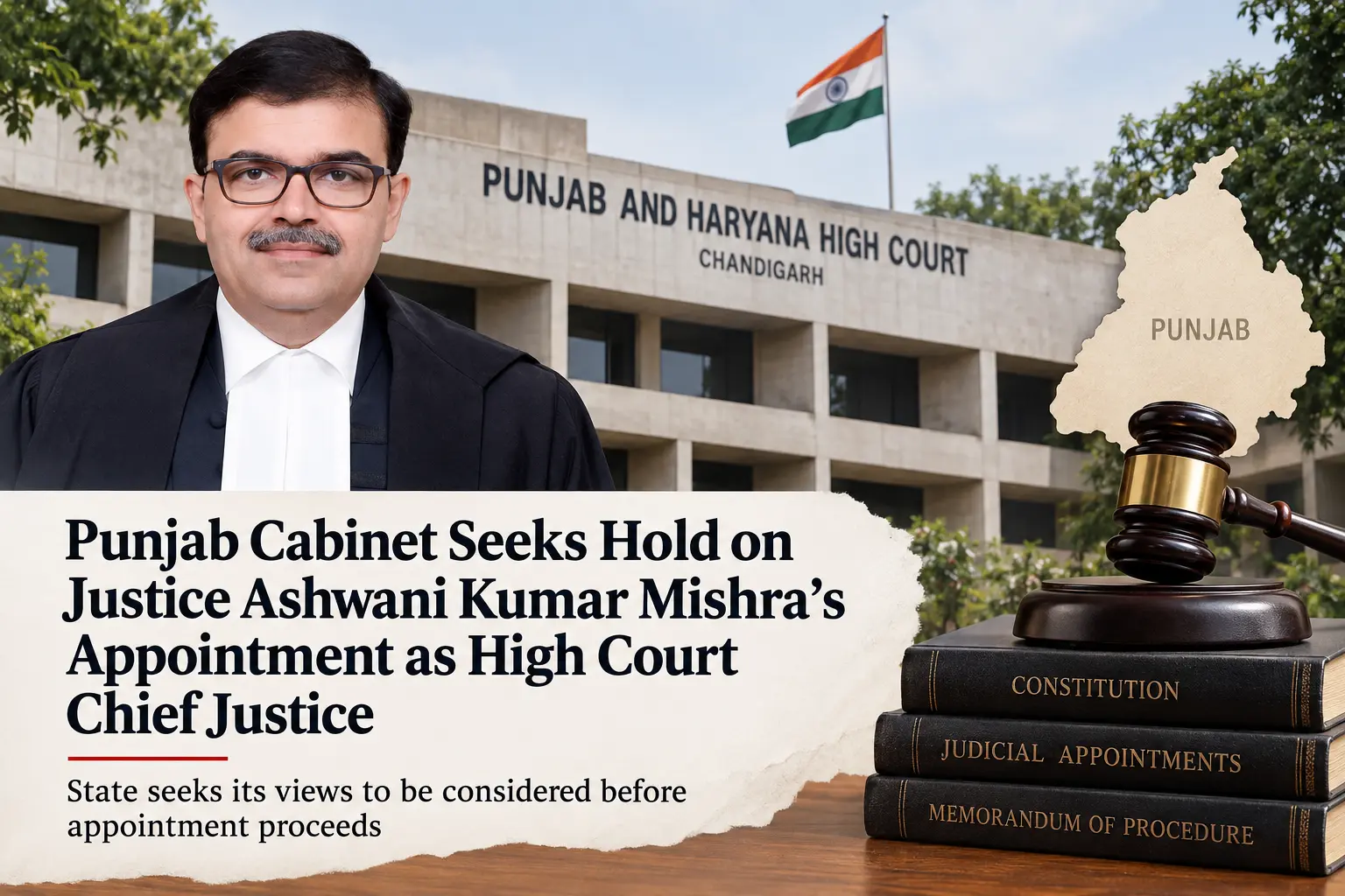 Punjab Cabinet Seeks Hold on Justice Ashwani Kumar Mishra’s Appointment as High Court Chief Justice